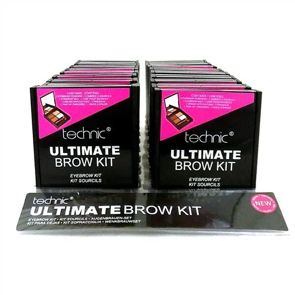 Technic Ultimate Brow Kit Set Eyebrow Makeup - Powder - Wax - Brush - Tweezers - Image 3 of 4