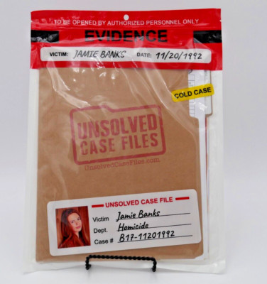 UNSOLVED CASE FILES Game JAMIE BANKS Murder Mystery Detective Role SEALED