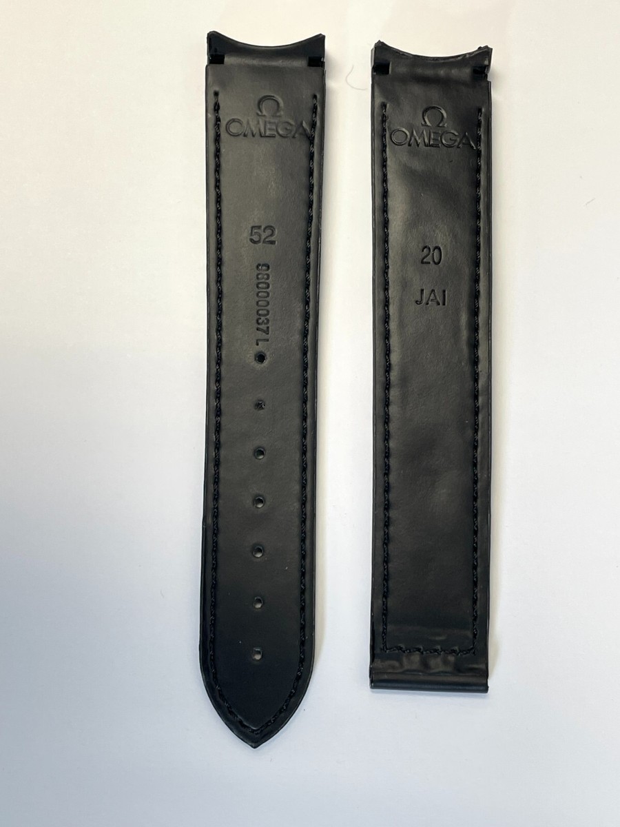 Omega New Seamaster 20mm Inlet Black Rubber 8
