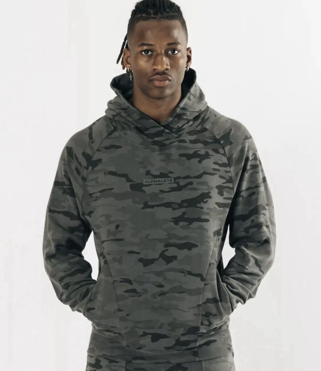 Alphalete Camo Hoodie Alphalete Men's Infinity Pro Hoodie- Terrain