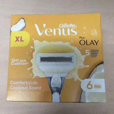 (RRR) Gillette Venus Comfortglide Kartuschen, Kokosduft, Olay, 6 Stück, Neu, BD