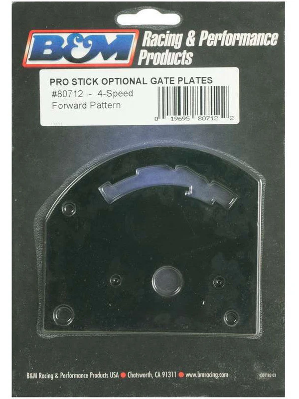 B&M Gate Plate Pro Stick 4-Speed Forward Pattern GM 700R4 200-4R 4L60 (80712) - Image 3 of 4