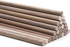 Wooden Dowel Rods Walnut Dowel Rod Sticks for Crafts Round Unfinished Wood for C