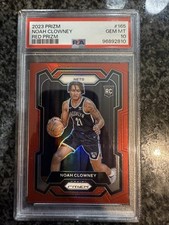 2023-24 Prizm Noah Clowney Red Prizm Rookie #/299 PSA 10 Gem Mint Brooklyn Nets