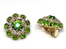 1 Paar Modeschmuck Ohrclips goldfarben lila o...
