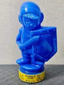 Vintage 1989 - Zelda Link Blue Bubble Gum Candy Container - Empty - NES SNES N64