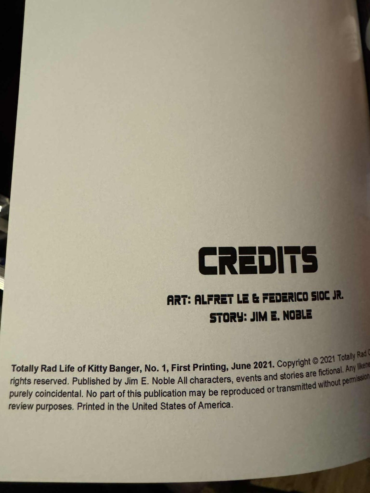 Totally Rad Life of Kitty Banger #1/Varese Virgin Variant Cover