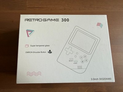 Retro Game 300 Handheld Konsole Transparent Schwarz Retro Gaming Emulator