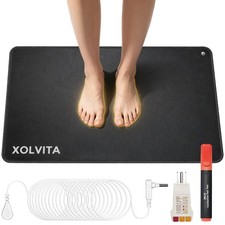 Grounding Mat 16.34" X 25.2" Carbon PU Earthing Pad for Home - Daily Indoor Use
