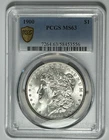 1900 MORGAN DOLLAR PCGS MS 63 / REVERSE TONER