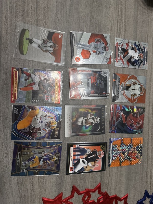 Ja’Marr Chase Lot Of 12 Cards 