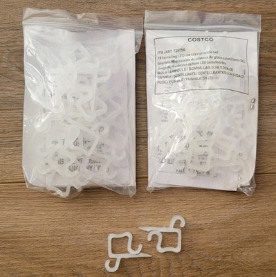 Outdoor Christmas Roof Clips For Icicles, Plastic, 42 pcs, NEW / Never Used
