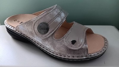 Finn Comfort Sansibar Shell Cara Glitzer incl. Baumwollbeutel Wechselfußbett