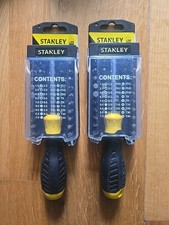 2x Stanley STHT070885 Multibit Screwdriver Set 34 Pieces