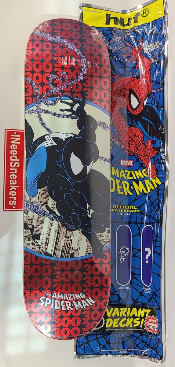 Huf x Marvel Spider-Man Issue 300 Blind Bag Deck RED GLITTER HOLO
