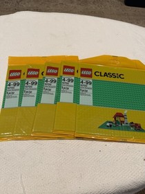 (5) Lego 10700 Classic Green Baseplate