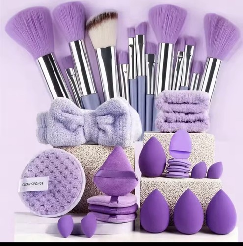 33pc Full makeup Brush Set (Purple) Professional standard Great quality set
