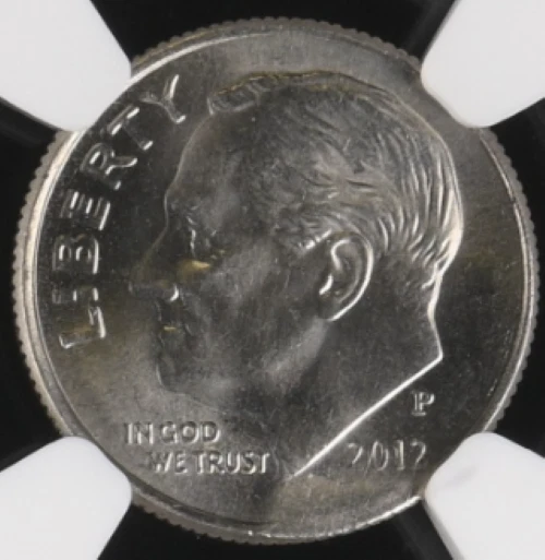 2012-P Mint Error Dime Reverse Partially Missing NGC MS 63 FT - Image 4 of 4