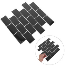  6 Pcs Peel and Stick Subway Panels Bathroom Wall Tile Decals Faux Backsplash