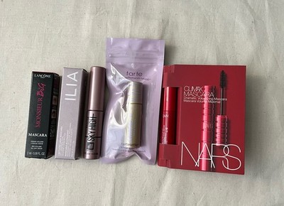 5 Pc Mascara Bundle, Travel/Sample Size:NARS, Ilia, Lancome, Tarte & Maybelline
