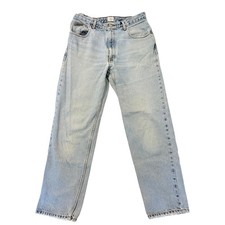 VTG 90s Calvin Klein Mom Jeans 32 Easy Fit Double Stone Wash Light Blue Denim
