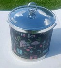 Vintage Paris Travel and Market Scenes Ice Bucket Chrome Top MCM~ Ooh La La — photo 2