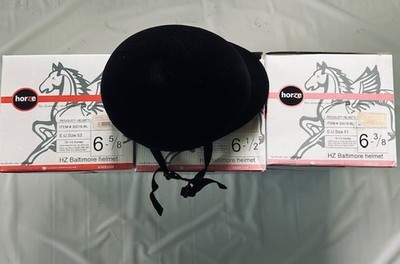 Horze Riding Safety HELMET Black SMALL 6 5/8 NEW Black Pegasus Item # 30016-BL