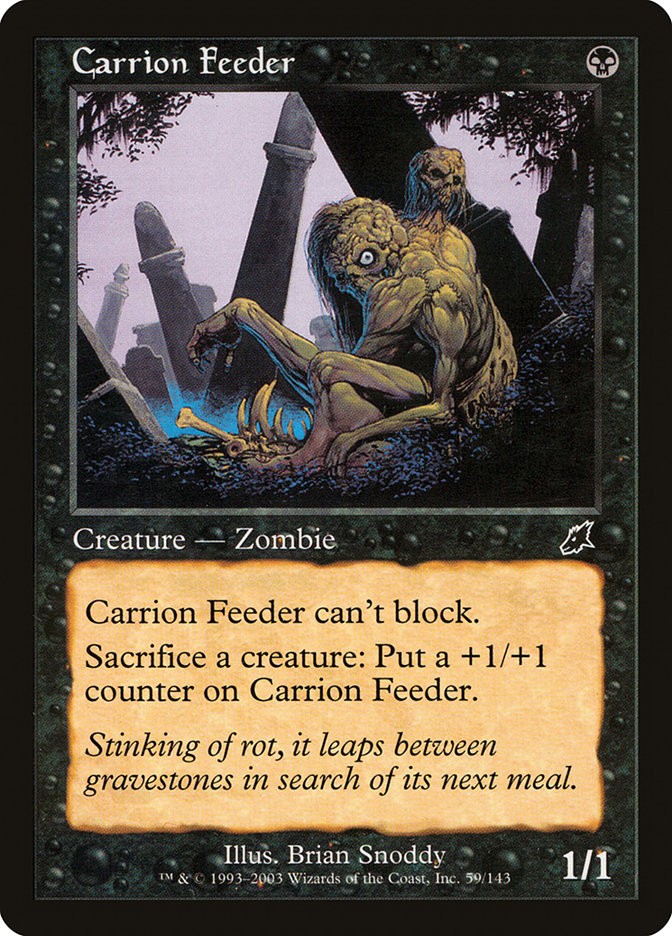 MTG Magic the Gathering Carrion Feeder (59/143) Scourge LP