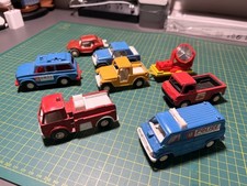 7 Lot 1970 Vintage Tootsie Toys Trucks swat, jeeper, jeep, doom buggie  more