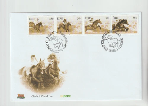 Ireland 2002 Horse Racing 250th Anniversary First Steeplechase FDC per scan