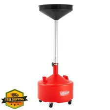 VEVOR Waste Oil Drain Tank 8 Gallon Red