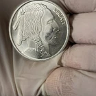 1 Troy Oz. Silver INDIAN/BUFFALO Round Made from .999 Fine Silver In Capsule.