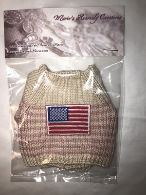 13  Doll Knit Sweater For Effner Little Darlings By Heavenly Marie Brand New