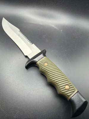 RUKO Muela Inox Fixed Blade Knife Saw Back w/ Sheath MM Made In Spain