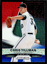 2015 Panini Prizm Chris Tillman Red White and Blue Mojo Prizm #45