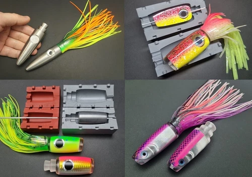 4 Bestseller Mold Kits for Trolling Heads 200 g - 300 g by Varna Fishing