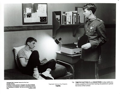 TAPS 1981 Movie Photo 8x10 Sean Penn Timothy Hutton *P118b