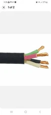 16/4 SJOOW Indoor/Outdoor Portable Cord 300V 80' Black New.  FREE SHIPPING!
