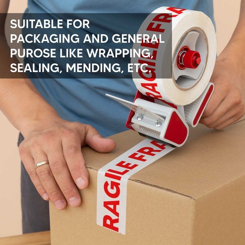 Parcel Packaging Tape Fragile Sealing for Packing Boxes & Cartons 48 mm x 66 m - Picture 7 of 10