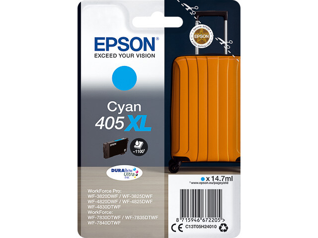 Cartouche 405XL Cyan Epson t05h2 haute capacité pour impression de graphiques