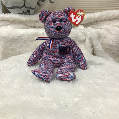 NWT Ty Beanie Baby USA Patriotic Y2K 2000 4th of July Collectible Rare