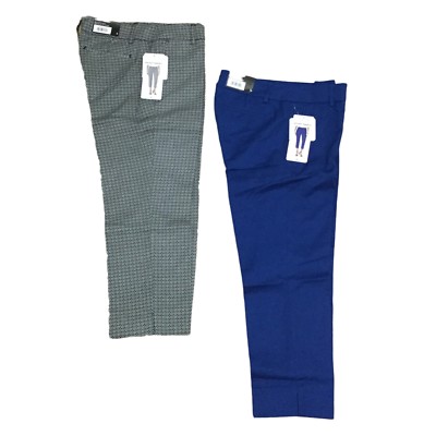 Hilary Radley Slim Leg Dress Stretch Cropped Ankle Capri Ponte Pants