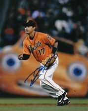 RUBEN TEJADA  SAN FRANCISCO GIANTS   ACTION SIGNED 8x10