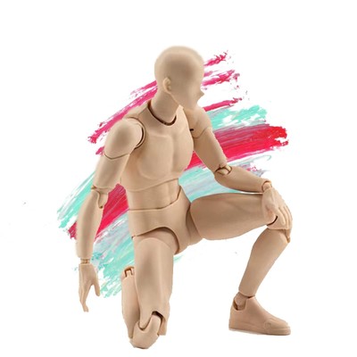 Gnallang Premium Sketch Doll Male Female Model Joint Movable With Stand Fuse-Ab