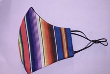 serape mexican serape zarape mexicano mascarilla cotton mask Adjustable