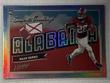 2021 Panini Prestige Najee Harris Season Greetings Rookie Card RC Steelers #SG-7