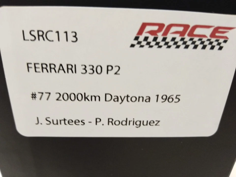 Looksmart Ferrari 330 P2 #77 Surtees Rodriguez 2000 Km Daytona 1965 1/43 LSRC113 - Immagine 4 di 4