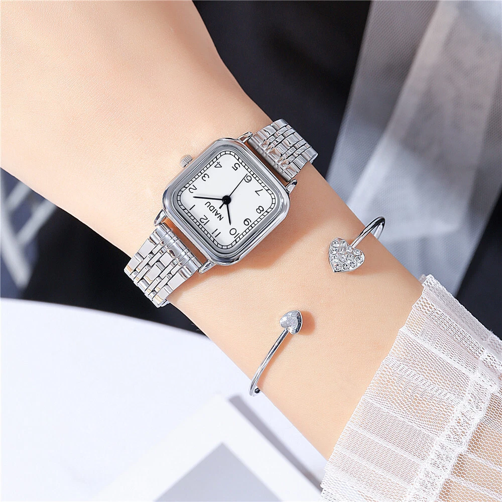 Reloj esfera cuadrada mujer sales