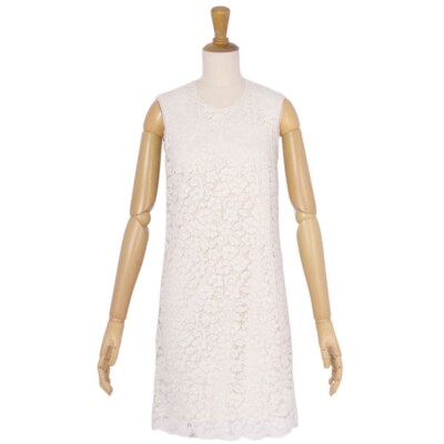 DOLCE&GABBANA One-piece dress sleeveless all-lace, women's size 36