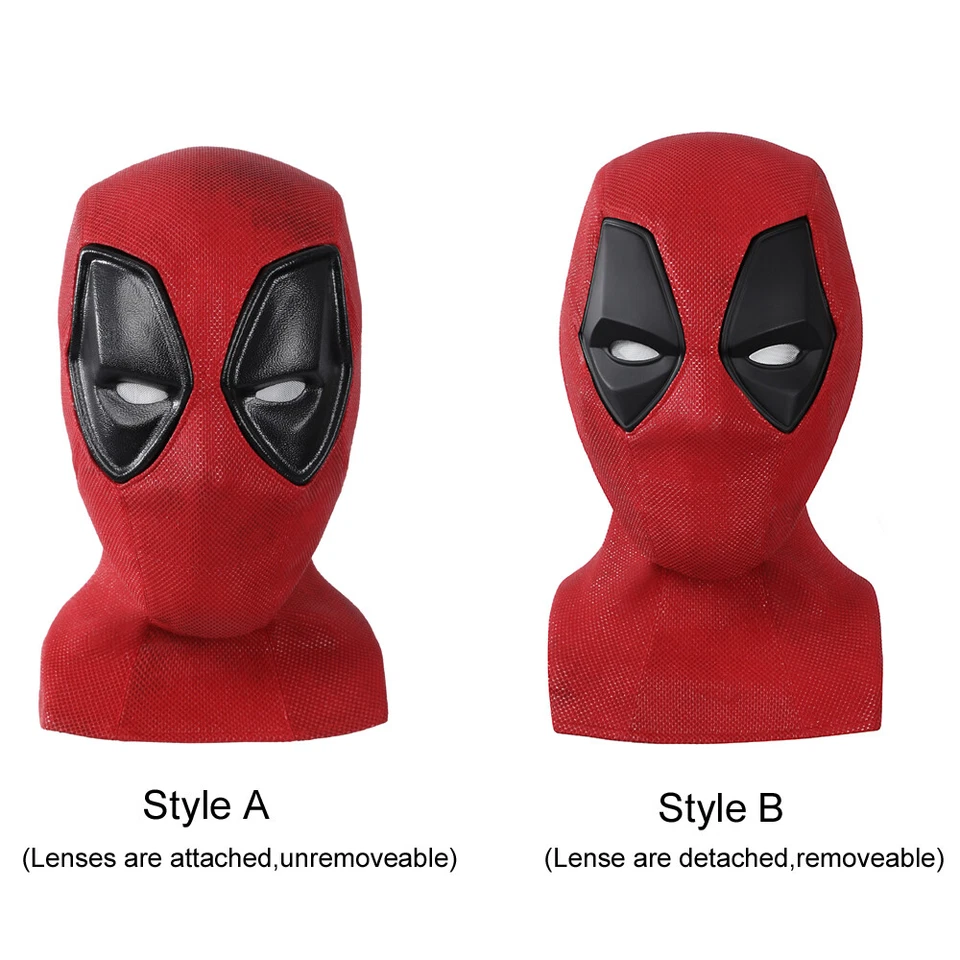 Deadpool Wade Wilson Cosplay Helmet Superhero Mask Costume Accessory - Image 3 of 4